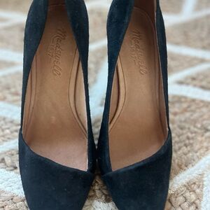 Madewell Black Suede Heels